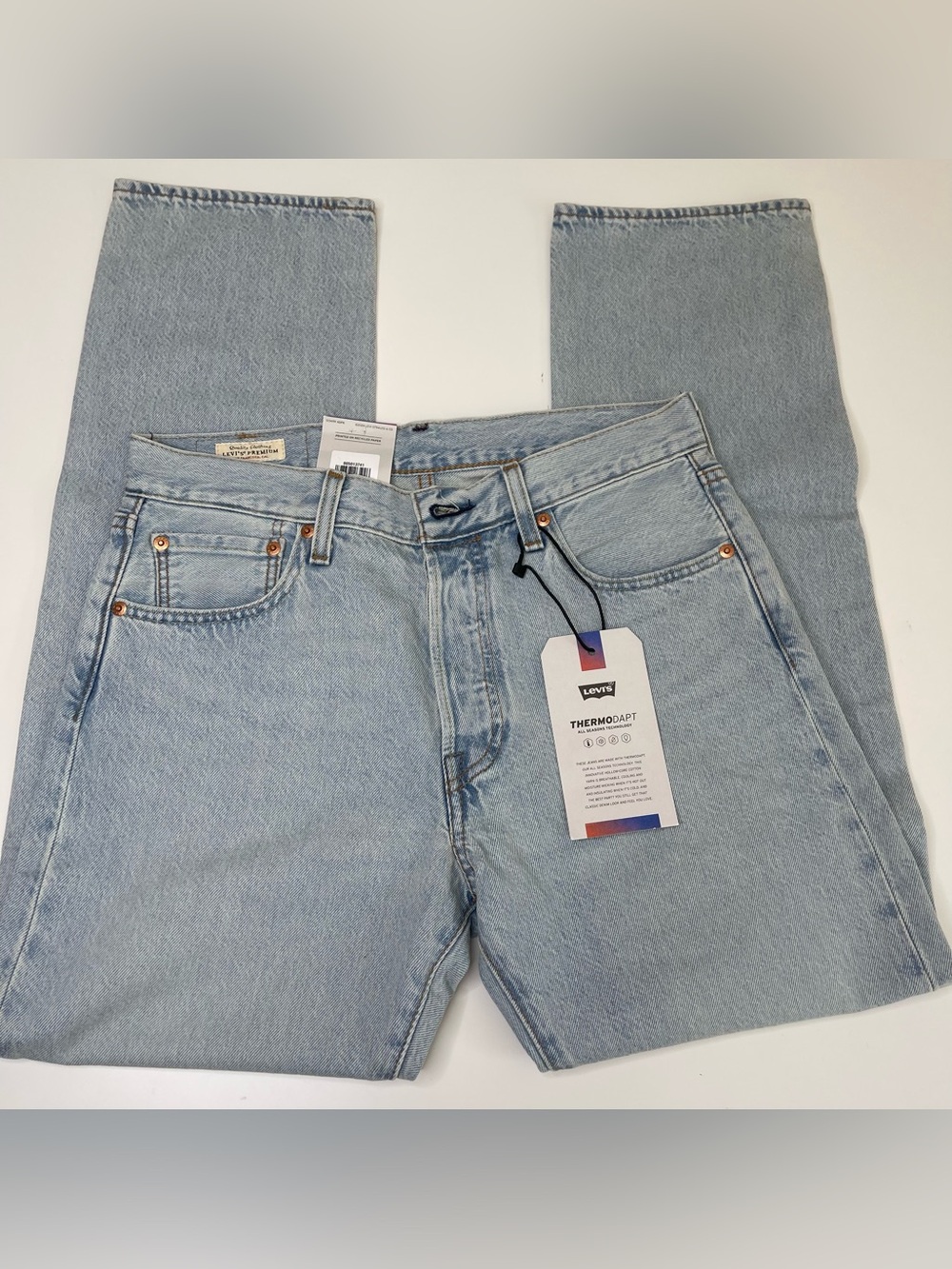 NEW Levi's Premium Men's 501 Thermodapt Button-Fly Straight Leg Jeans Size 30x30
